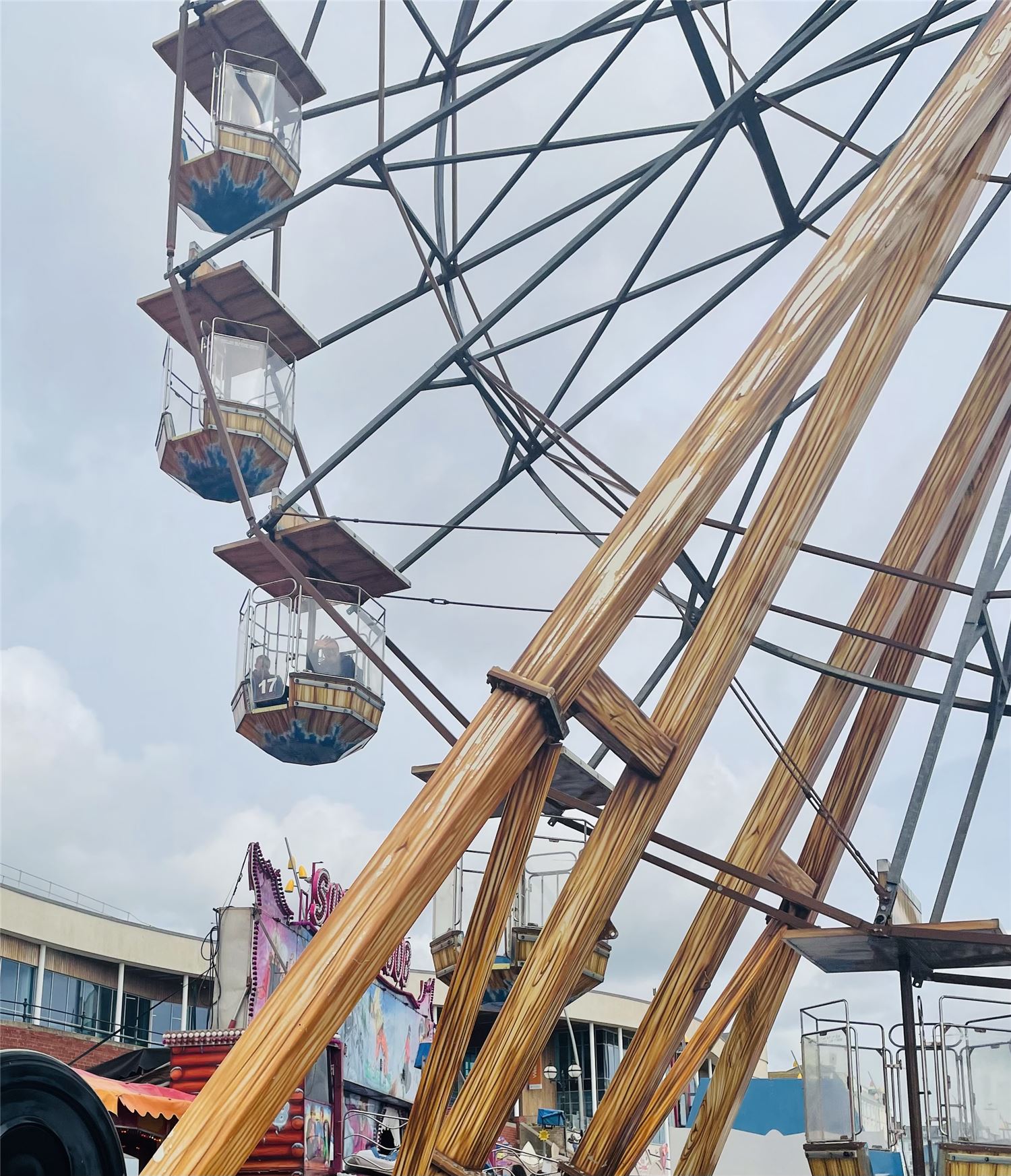 A big wheel at Bridlington seafront funfair 
